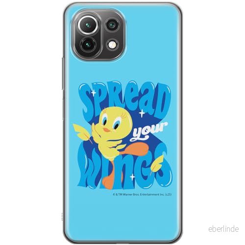 ERT GROUP mobiltelefonfodral för Xiaomi 11 LITE 4G / 5G originalt och officiellt licensierat Looney Tunes mönster Tweety 014, fodral tillverkad av TPU plast 5905795096007
