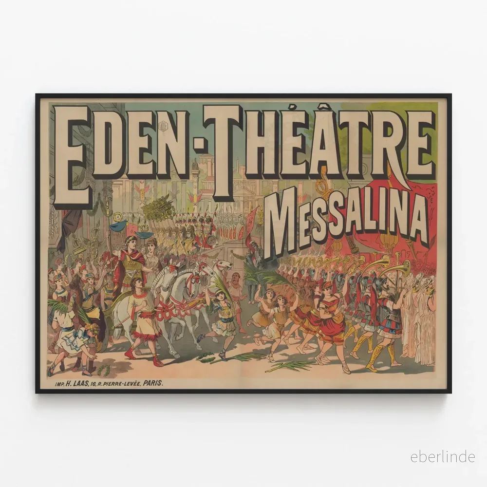 Vintageaffisch Edenteatern – Messalina Vintageaffisch Edenteatern – Messalina