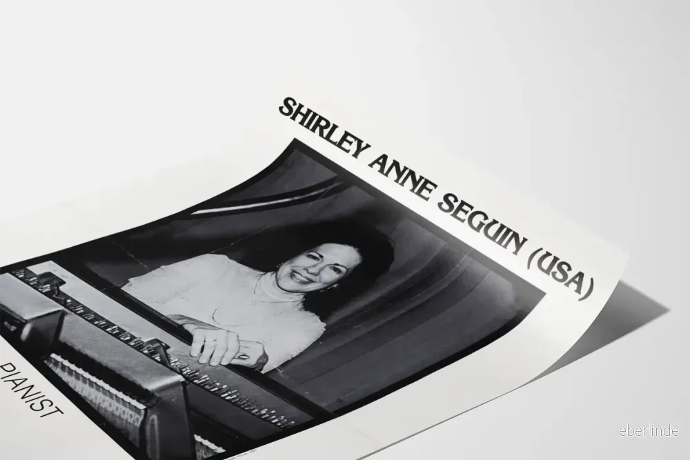 Vintageposter Shirley Anne Seguin, amerikansk pianist - Bild 3