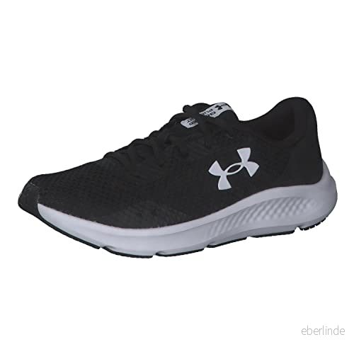 Under Armour UA W Charged Pursuit 3, Sneaker, dam, Black/Black/White, 38.5 EU 195252313388