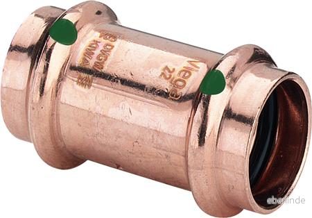 Viega V-Press Cu Skarvmuff 22 mm 4015211292683