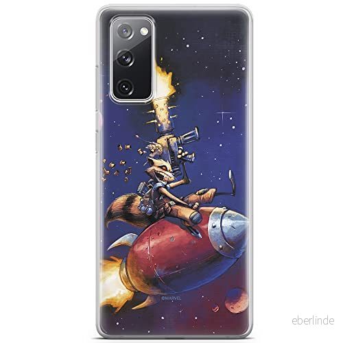 ERT GROUP mobiltelefonfodral för Samsung S20 FE / 5G originalt och officiellt licensierat Marvel mönster Rocket 007 anpassad till formen på mobiltelefonen, fodral tillverkad av TPU plast 5903932404395