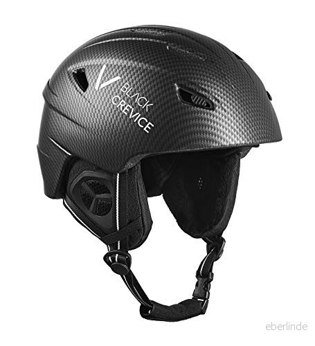 Black Crevice unisex vuxen skidhjälm remsa, svart kolmatt/vit, S (55 56 cm) 9120090700534