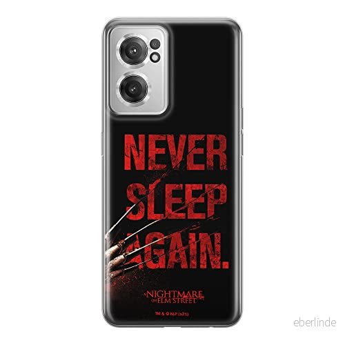 ERT GROUP mobiltelefonfodral för Oneplus NORD CE 2 originalt och officiellt licensierat Horror mönster Nightmare of Elm Street 003, fodral tillverkad av TPU plast 5905511294021