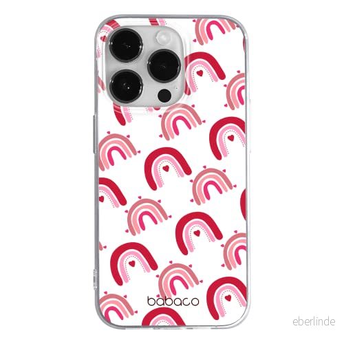 ERT GROUP mobiltelefonfodral för Apple Iphone 14 PRO originalt och officiellt licensierat Babaco mönster Rainbow 001 optimalt anpassad till formen på mobiltelefonen, gedeeltelijk transparant 5905131917355