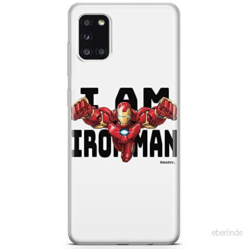 ERT GROUP mobiltelefonfodral för Samsung A31 originalt och officiellt licensierat Marvel mönster Iron Man 028 optimalt anpassad till formen på mobiltelefonen, fodral tillverkad av TPU plast 5904805142864
