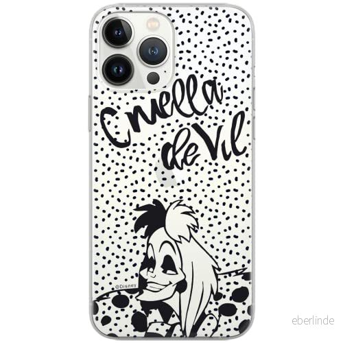 ERT GROUP mobiltelefonfodral för Apple Iphone 6 PLUS originalt och officiellt licensierat Disney mönster Cruella 002 Vit optimalt anpassad till formen på mobiltelefonen, gedeeltelijk transparant 5902980569568