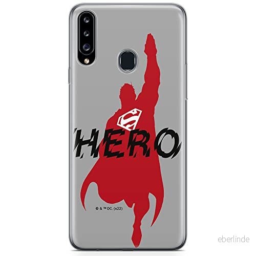 ERT GROUP mobiltelefonfodral för Samsung A20S originalt och officiellt licensierat DC mönster Superman 038 optimalt anpassad till formen på mobiltelefonen, fodral tillverkad av TPU plast 5905131574275