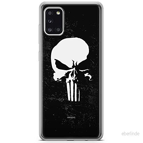 ERT GROUP mobiltelefonfodral för Samsung A31 originalt och officiellt licensierat Marvel mönster Punisher 002 optimalt anpassad till formen på mobiltelefonen, fodral tillverkad av TPU plast 5903040214541
