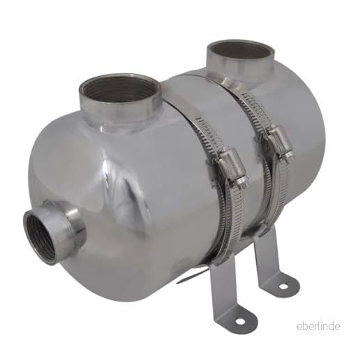 vidaXL Poolvärmeväxlare 292 x 134 mm 28 kW 8718475918233