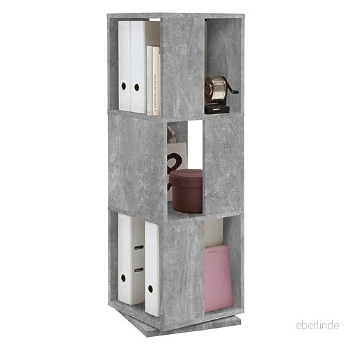 Roterbart dokumentskåp öppet 34x34x108 cm betong 4029494114334