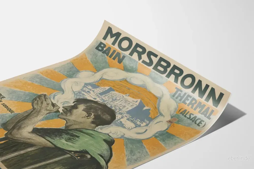 Vintageposter för termalbad Morsbronn i Alsace - Bild 3