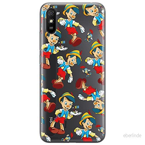 ERT GROUP mobiltelefonfodral för Xiaomi REDMI 9A originalt och officiellt licensierat Disney mönster Pinocchio 002 optimalt anpassad till formen på mobiltelefonen, gedeeltelijk transparant 5905131813886