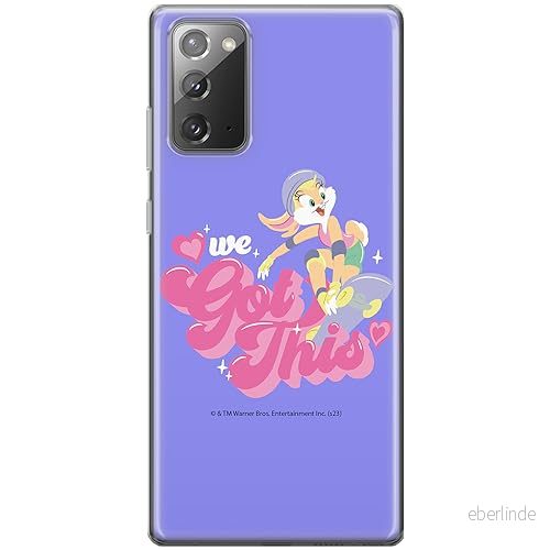 ERT GROUP mobiltelefonfodral för Samsung GALAXY NOTE 20 originalt och officiellt licensierat Looney Tunes mönster Lola 004 anpassad till formen på mobiltelefonen, fodral tillverkad av TPU plast 5905795066000