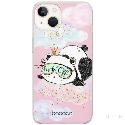 ERT GROUP mobiltelefonfodral för Iphone 13 originalt och officiellt licensierat Babaco mönster Panda 001 optimalt anpassad till formen på mobiltelefonen, fodral tillverkad av TPU plast 5904805671494