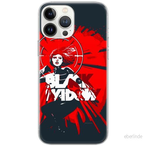 ERT GROUP mobiltelefonfodral för Samsung S10 PLUS originalt och officiellt licensierat Marvel mönster Black Widow 005 Vit anpassad till formen på mobiltelefonen, fodral tillverkad av TPU plast 5903537659411