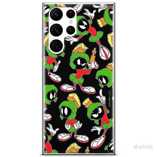 ERT GROUP mobiltelefonfodral för Samsung S22 ULTRA originalt och officiellt licensierat Looney Tunes mönster Marvin 004 optimalt anpassad till formen på mobiltelefonen, fodral tillverkad av TPU plast 5905511634247