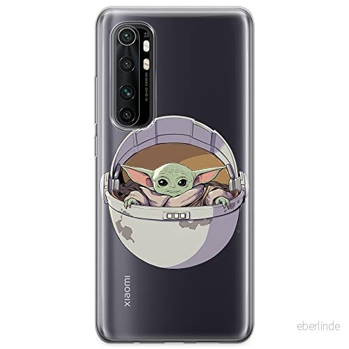 ERT GROUP mobiltelefonfodral för Xiaomi MI NOTE 10 Lite originalt och officiellt licensierat Star Wars mönster Baby Yoda 026 optimalt anpassad till formen på mobiltelefonen, gedeeltelijk transparant 5904805084546