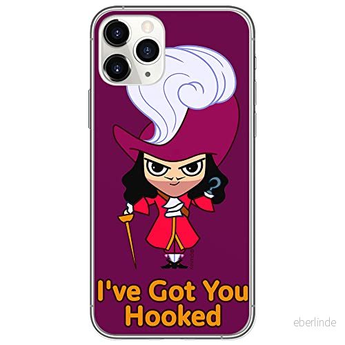 ERT GROUP mobiltelefonfodral för Iphone 11 PRO MAX originalt och officiellt licensierat Disney mönster James Hook 001 optimalt anpassad till formen på mobiltelefonen, fodral tillverkad av TPU plast 5905131449467