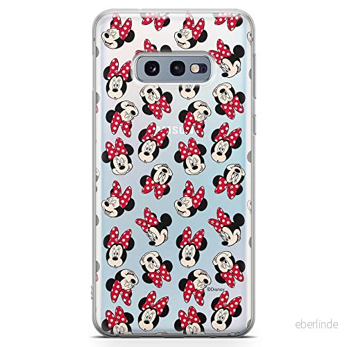 ERT GROUP mobiltelefonfodral för Samsung S10e originalt och officiellt licensierat Disney mönster Minnie 001 optimalt anpassad till formen på mobiltelefonen, gedeeltelijk transparant 5903040698556