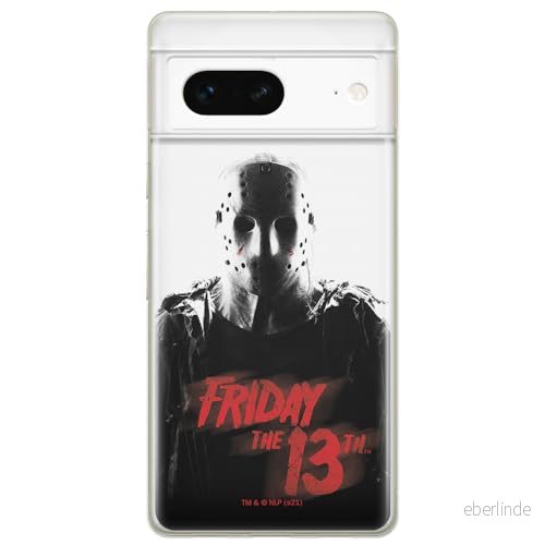 ERT GROUP mobiltelefonfodral för Google PIXEL 7 originalt och officiellt licensierat Horror mönster Friday the 13th 014 optimalt anpassad till formen på mobiltelefonen, fodral tillverkad av TPU plast 5905795152574
