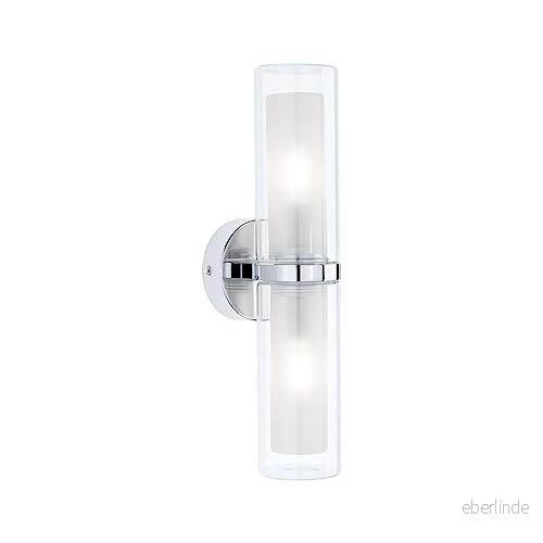 Paulmann Luena Vägglampa IP44 E14 - 2x20W Dimbar - Krom 4000870710777