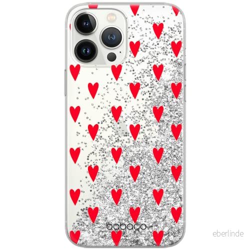 ERT GROUP mobiltelefonfodral för Apple Iphone 6/7 / 8 originalt och officiellt licensierat Babaco mönster Hearts 004 Vit optimalt anpassad till formen på mobiltelefonen, med glitter overflow effekt 5904805014079