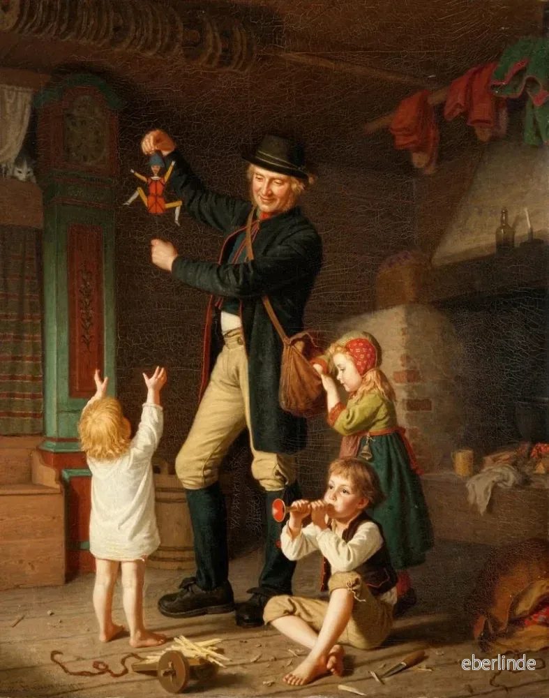 Målning Jumping Jack - Amalia Lindegren | Konsttryck - Bild 2