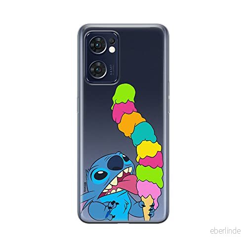 ERT GROUP mobiltelefonfodral för Oppo RENO 7 5G originalt och officiellt licensierat Disney mönster Stitch 015 optimalt anpassad till formen på mobiltelefonen, gedeeltelijk transparant 5905511317997