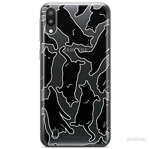 ERT GROUP mobiltelefonfodral för Samsung M10 originalt och officiellt licensierat Babaco mönster Cats 005 optimalt anpassad till formen på mobiltelefonen, gedeeltelijk transparant 5905131124401