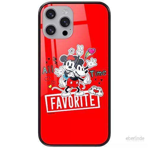 ERT GROUP mobiltelefonfodral för Apple Iphone 13 MINI originalt och officiellt licensierat Disney mönster Mickey & Minnie 011 tillverkad av härdat glas, skyddsfodral 5904805873140