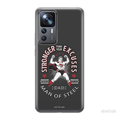 ERT GROUP mobiltelefonfodral för Xiaomi 12T/12T pro/K50 Ultra originalt och officiellt licensierat DC mönster Superman 025 anpassad till formen på mobiltelefonen, fodral tillverkad av TPU plast 5905511586218