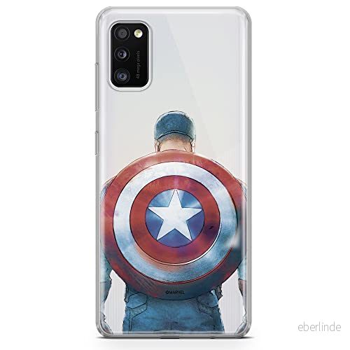 ERT GROUP mobiltelefonfodral för Samsung A41 originalt och officiellt licensierat Marvel mönster Captain America 002 optimalt anpassad till formen på mobiltelefonen, gedeeltelijk transparant 5903537492209