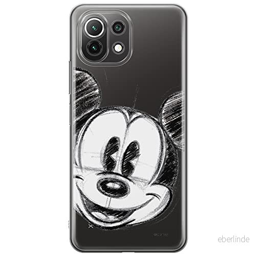 ERT GROUP mobiltelefonfodral för Xiaomi 11 LITE 4G/5G originalt och officiellt licensierat Disney mönster Mickey 004, gedeeltelijk transparant 5903932698190