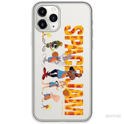ERT GROUP mobiltelefonfodral för Iphone 11 PRO MAX originalt och officiellt licensierat Looney Tunes mönster Space Jam 006 optimalt anpassad till formen på mobiltelefonen, gedeeltelijk transparant 5905511027056