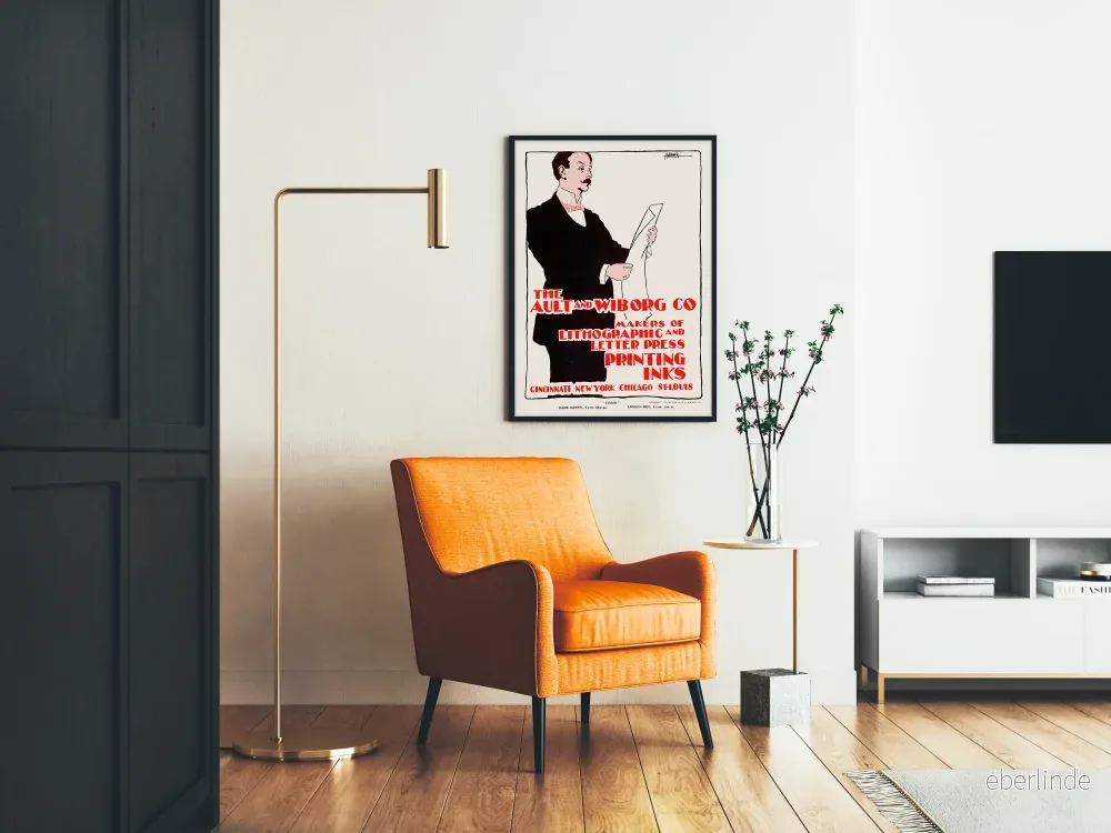 Vintage reklamposter för litografiska och typografiska tryckfärger - Bild 2