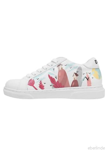 DOGO Barn Vita Veganska Läder Sneakers, Staten Bliss, 35 EU 8680544264568