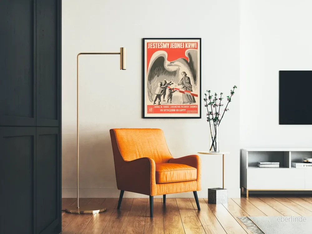 Vintage dekorativ poster Jesteśmy Jednej Krwi - Bild 2