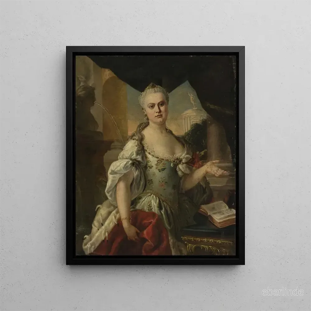 Målning Portrait d'une dame (Conflit de cas 1) - Anonyme | Konsttryck