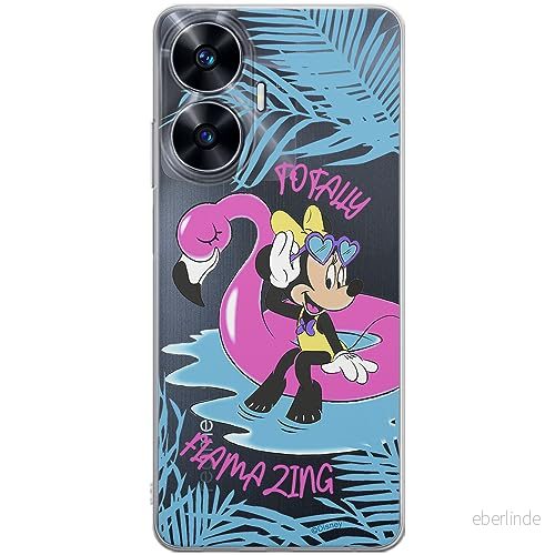 ERT GROUP mobiltelefonfodral för Realme C55 originalt och officiellt licensierat Disney mönster Minnie 025 optimalt anpassad till formen på mobiltelefonen, gedeeltelijk transparant 5905511875381