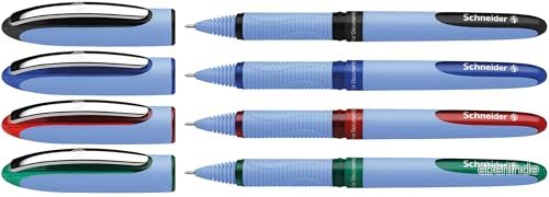 Pióro kulkowe Schneider One Hybrid N 0,5 mm 4 sztuki w etui mix kolorów 4004675099501