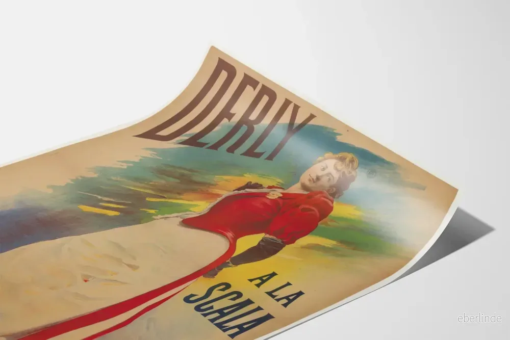Vintageposter Derly vid Scala av L. Mayet - Bild 3