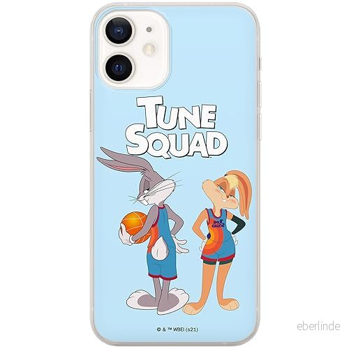 ERT GROUP mobiltelefonfodral för Iphone 12 Mini originalt och officiellt licensierat Looney Tunes mönster Space Jam 022 anpassad till formen på mobiltelefonen, fodral tillverkad av TPU plast 5905511059262