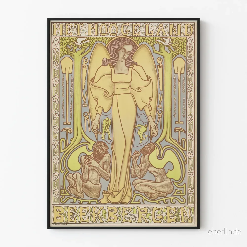 Dekorativ poster Art Nouveau Het Hooge Land Beekbergen Dekorativ poster Art Nouveau Het Hooge Land Beekbergen