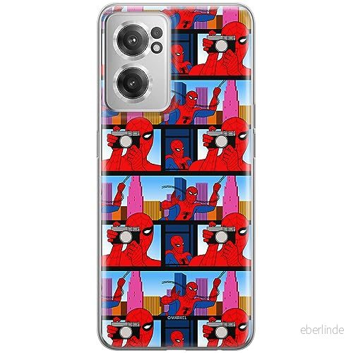ERT GROUP mobiltelefonfodral för OnePlus NORD CE 2 originalt och officiellt licensierat Marvel mönster Spider Man 038 optimalt anpassad till formen på mobiltelefonen, fodral tillverkad av TPU plast 5905795013622
