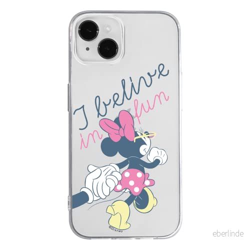 ERT GROUP mobiltelefonfodral för Apple Iphone 14 PLUS originalt och officiellt licensierat Disney mönster Minnie 005 optimalt anpassad till formen på mobiltelefonen, gedeeltelijk transparant 5905131906427