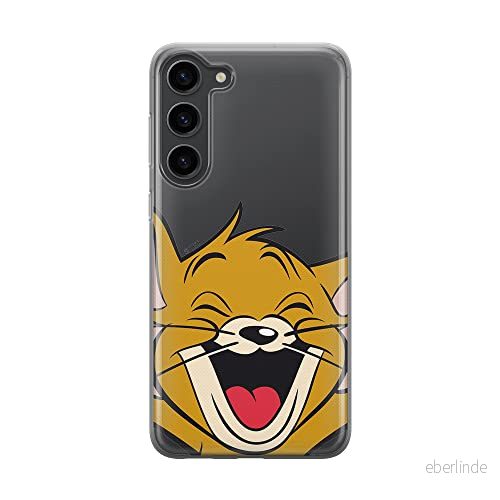 ERT GROUP mobiltelefonfodral för Samsung S23 originalt och officiellt licensierat Tom & Jerry mönster 003 optimalt anpassad till formen på mobiltelefonen, gedeeltelijk transparant 5905511422103