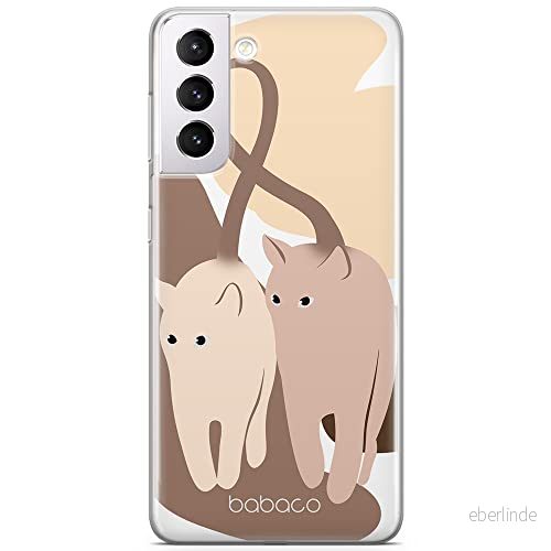 ERT GROUP mobiltelefonfodral för Samsung S21 PLUS originalt och officiellt licensierat Babaco mönster Cats 002 optimalt anpassad till formen på mobiltelefonen, fodral tillverkad av TPU plast 5905131085627