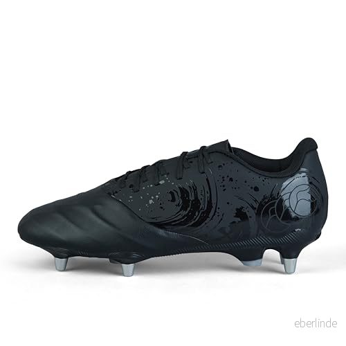 Canterbury Unisex Phoenix Genesis Team stövel, svart/silver metallic, 47 EU, Svart silver EU 5054773972458