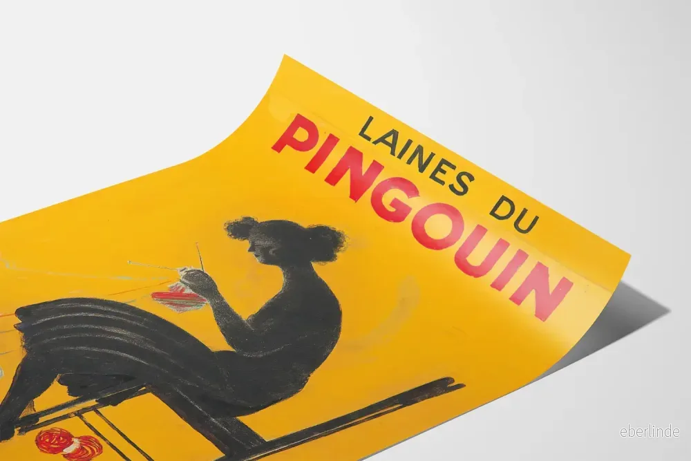 Vintageaffisch Laines du Pingouin - Bild 3